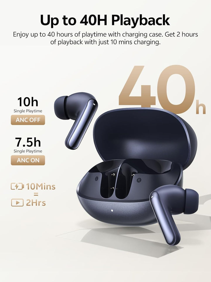 QCY Melobuds N20 In Ear Kopfhörer Bluetooth Noise Cancelling,Bluetooth kopfhörer mit -50dB Adaptive