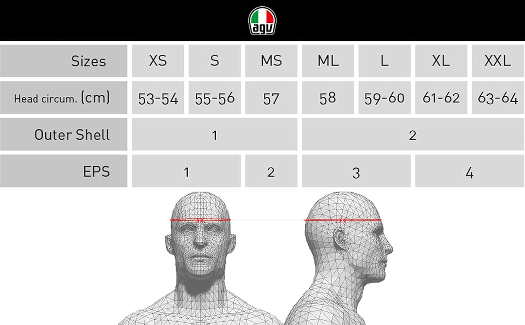 AGV K1 E2205 Helm, massiv, matt schwarz, Grösse 2XL Matt Schwarz XXL, Matt Schwarz XXL