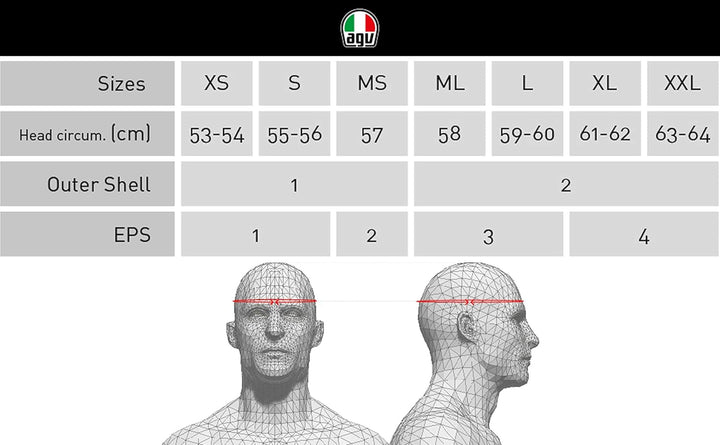 AGV K1 E2205 Helm, massiv, matt schwarz, Grösse 2XL Matt Schwarz XXL, Matt Schwarz XXL