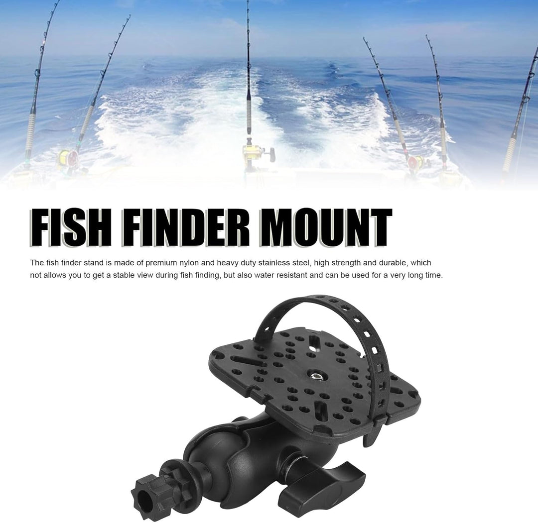 Fischfinder-Montagebasis, 360° Drehbare Kugelmontage-Fischfinder-Halterung, Verstellbare Fischfinder