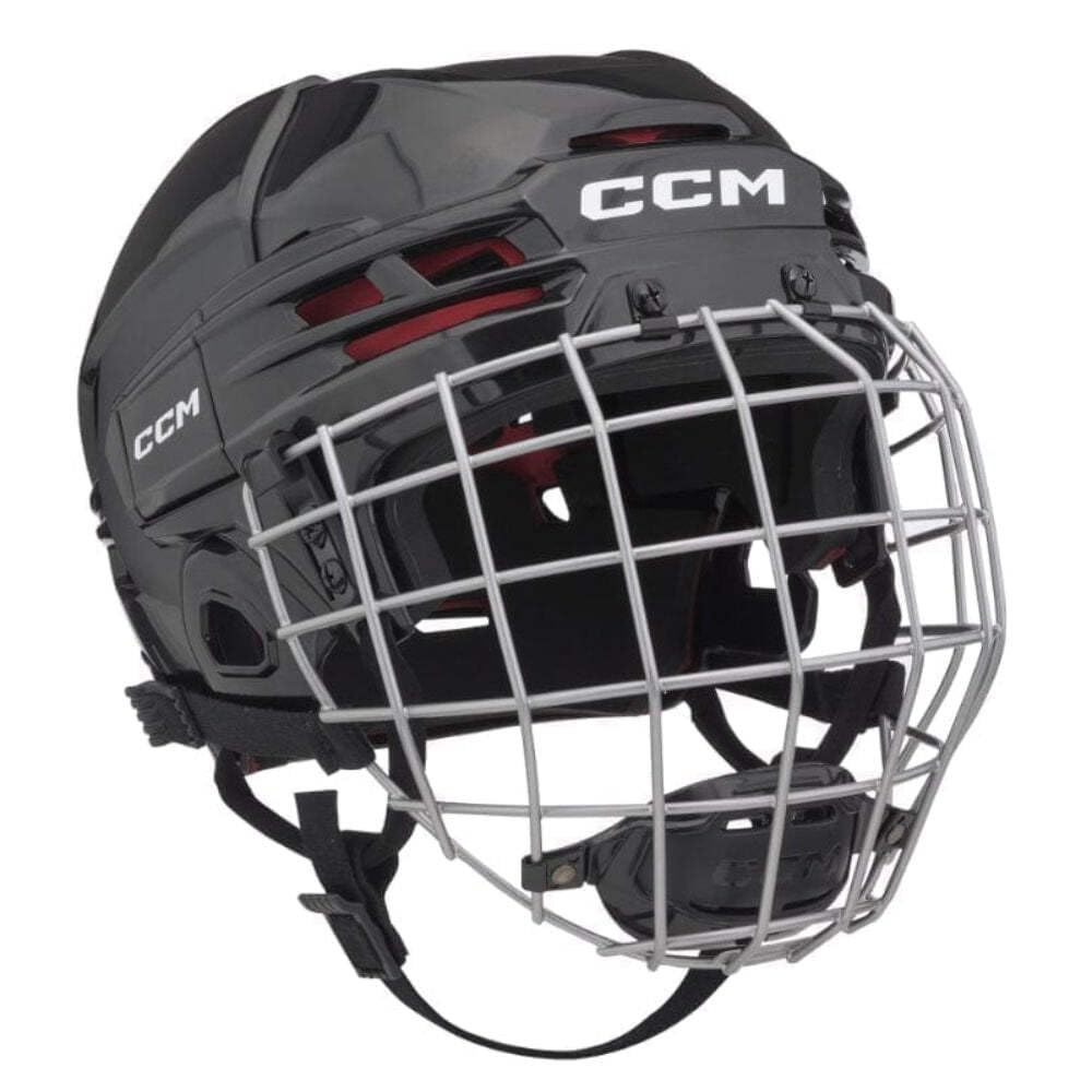 CCM Tacks 70 Helm Combo Senior Schwarz L, Schwarz L