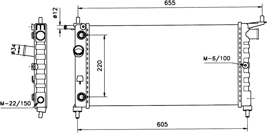 NRF 50552 Kühler, Motorkühlung