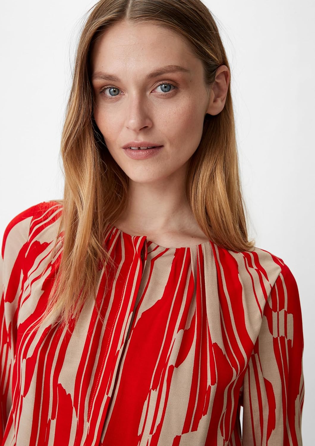comma Damen Bluse 36 30a1 Rot, 36 30a1 Rot