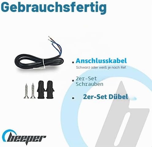 BEEPER DET-GN101 Gasdetektor für natürliche und einschläfernde Gase (schwarz), Schwarz