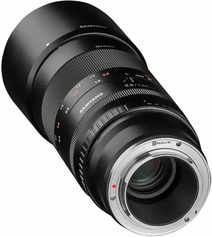 Samyang 100mm F2.8 Makro für MFT– Macro Teleobjektiv Festbrennweite für MFT Mount, manueller Fokus,
