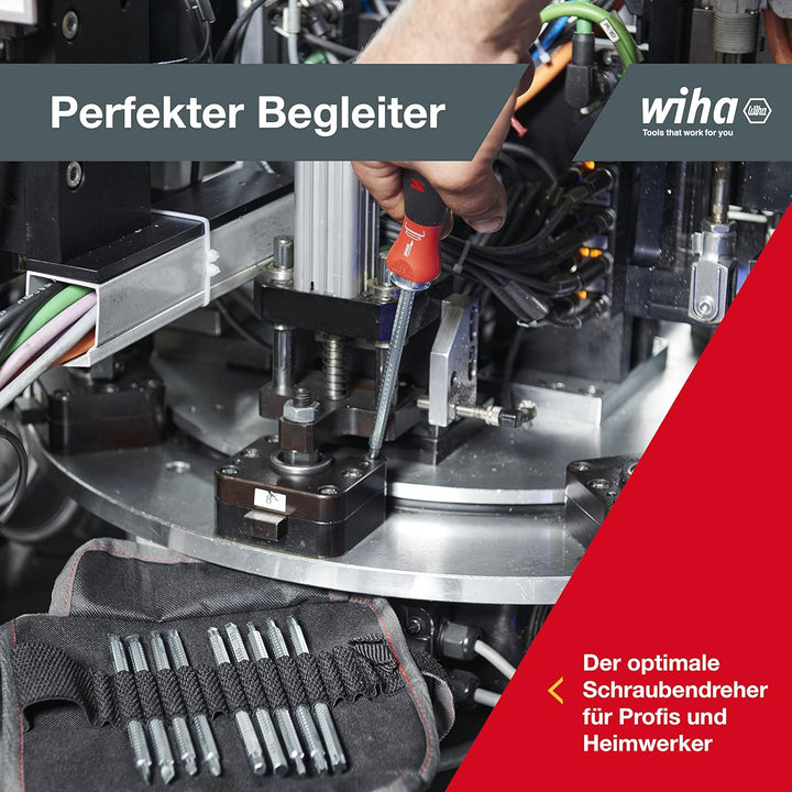 Schraubendreher mit Wechselklingen Set SYSTEM 4 Schlitz/Philips/Sechskant 12-tlg. inkl. Rolltasche (
