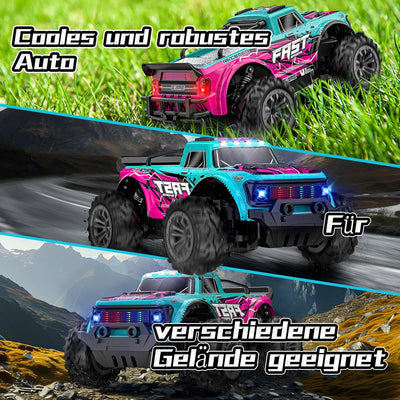 EVARY Ferngesteuertes Auto ab 3 4 5 6 8 Jahre Jungen Mädchen, 1:20Ferngesteuerter Monstertruck Ferng