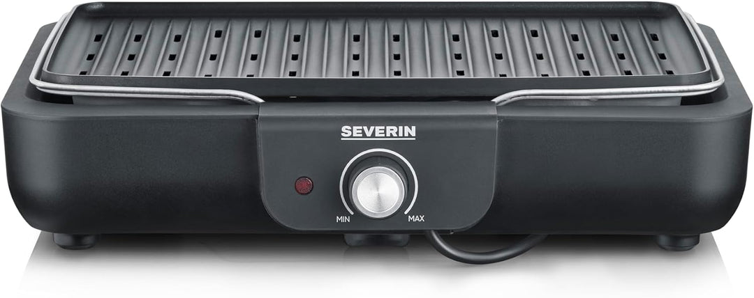 SEVERIN Tischgrill mit Grillplatte, für drinnen und draussen, Alu-Druckgussplatte, Elektrogrill mit