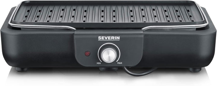 SEVERIN Tischgrill mit Grillplatte, für drinnen und draussen, Alu-Druckgussplatte, Elektrogrill mit