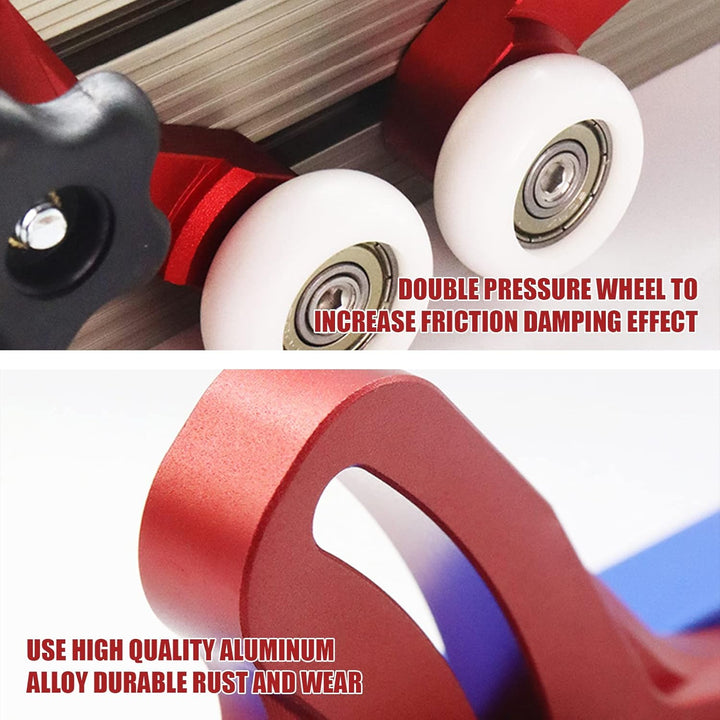 2 x Feder-Lock-Bretter,CEIEVER Federbrett verstellbare Holzbearbeitungswerkzeuge mit 4 Schiebern Uni