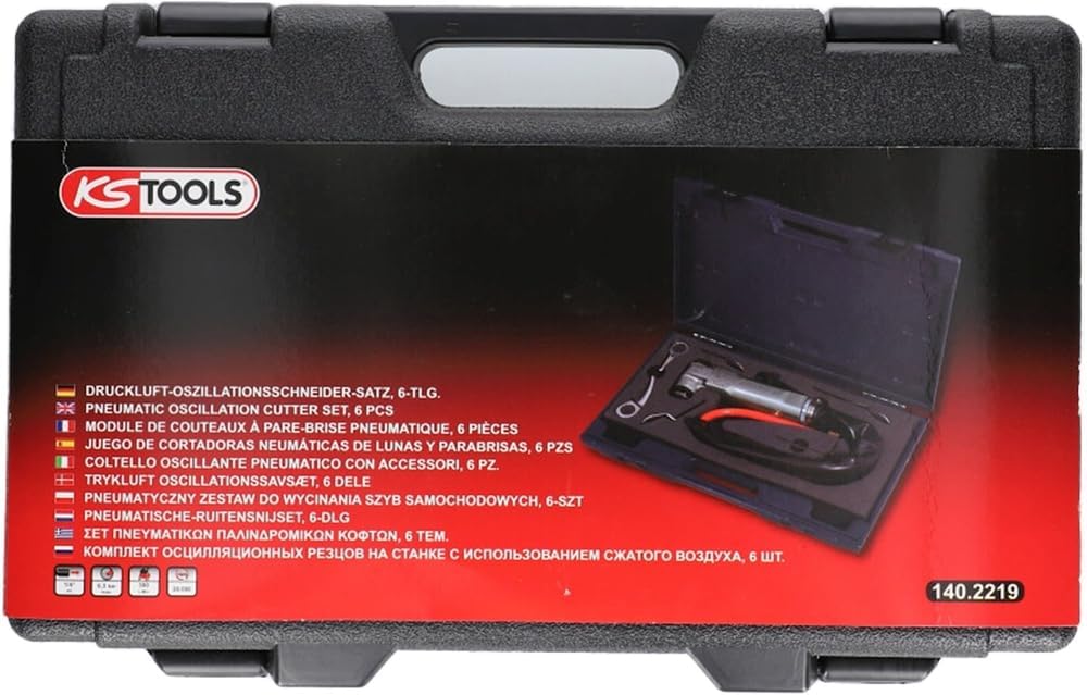 KS Tools 140.2219 Druckluft-Oszillationsschneider-Satz, 6-tlg.
