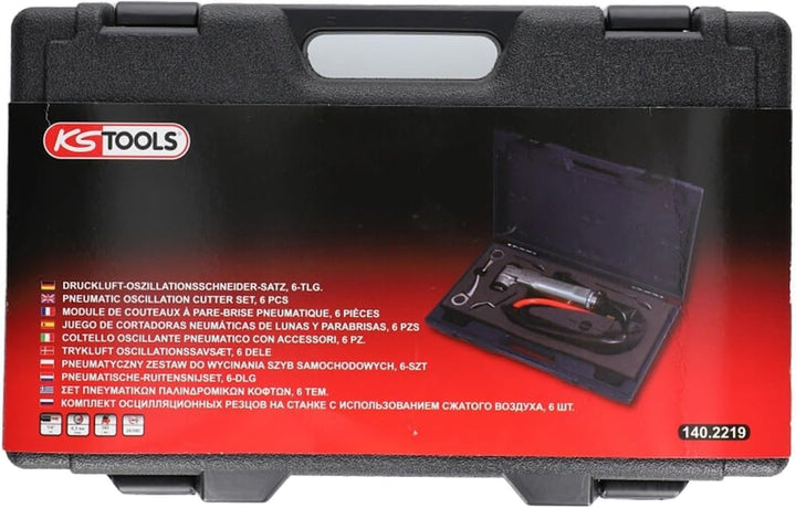 KS Tools 140.2219 Druckluft-Oszillationsschneider-Satz, 6-tlg.