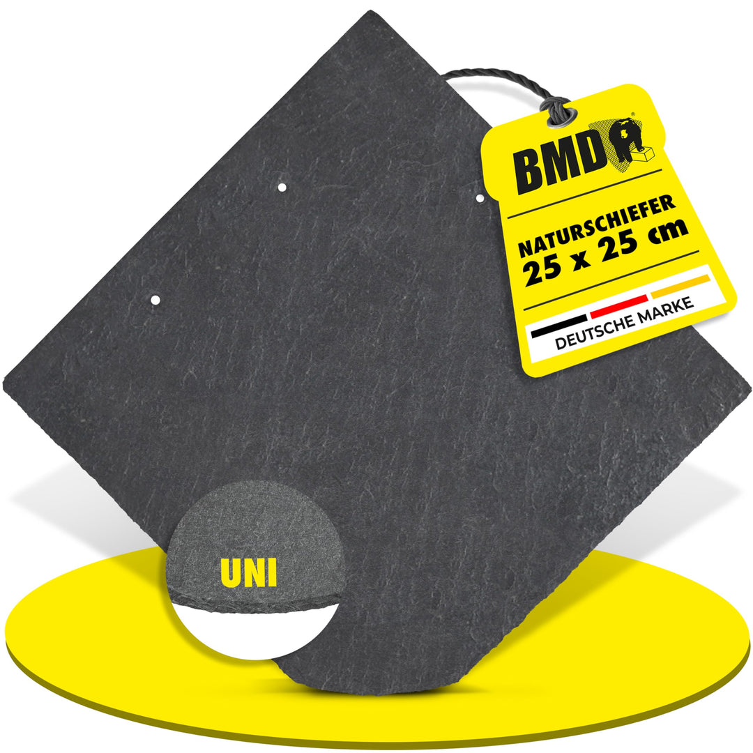 25x25 Naturschiefer Uni 5qm (160 Stück) Universal Natur Schiefer…, 5qm