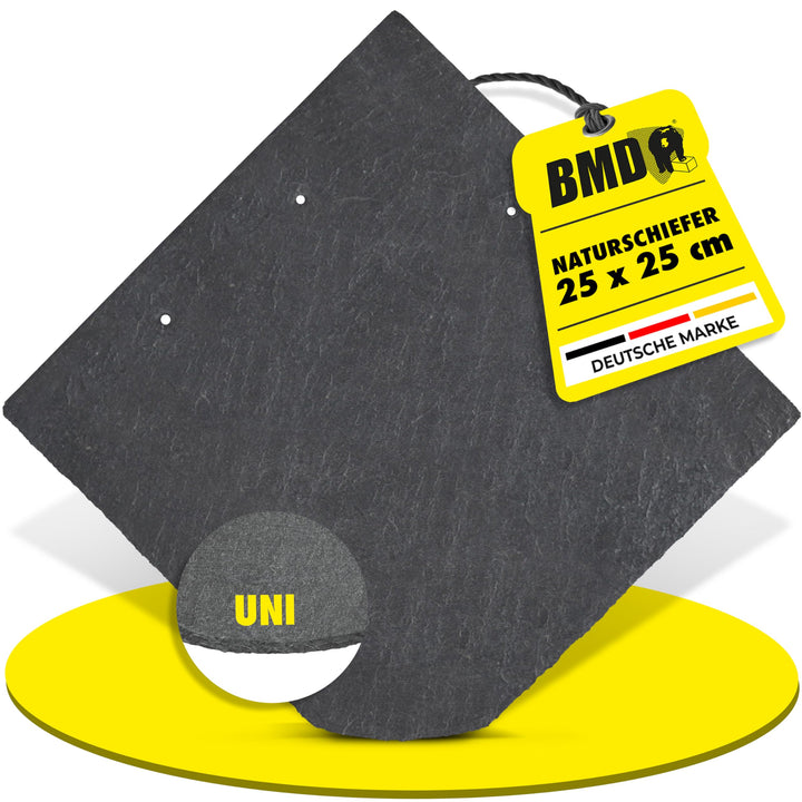 25x25 Naturschiefer Uni 5qm (160 Stück) Universal Natur Schiefer…, 5qm