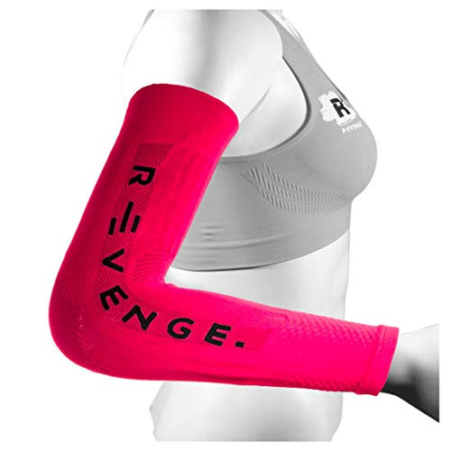 R-Evenge Arm Tubular Tape Carbon Kompressionsarmmanschetten für Radfahren, Laufen, Crossfit, Calisth