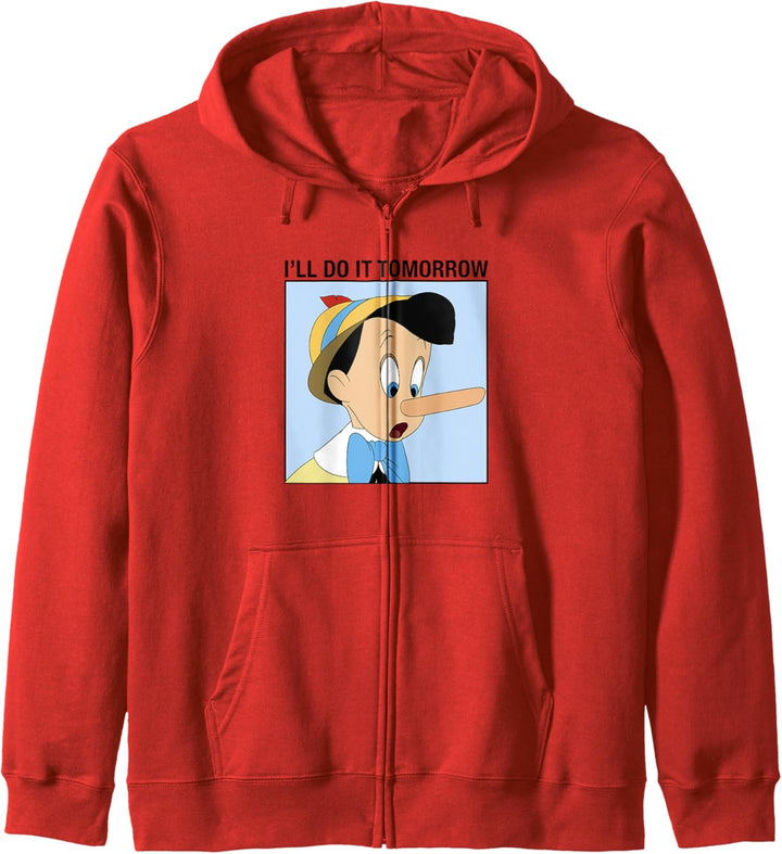 Disney Pinocchio Ich mache es morgen Kapuzenjacke