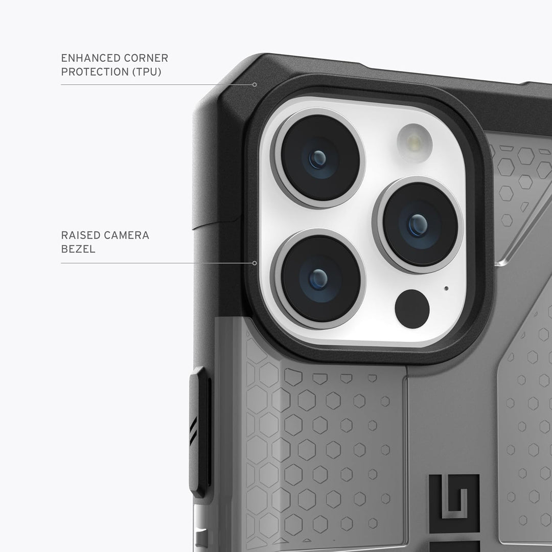 URBAN ARMOR GEAR Plasma Hülle kompatibel mit Apple iPhone 15 Pro [Wireless Charging kompatibles Cove