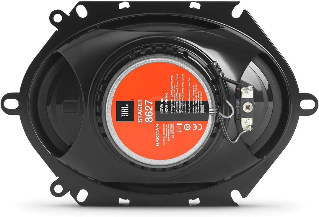 JBL Stage3 8627 2-Wege Auto Lautsprecher Set von Harman Kardon - 250 Watt ovale KFZ Autolautsprecher