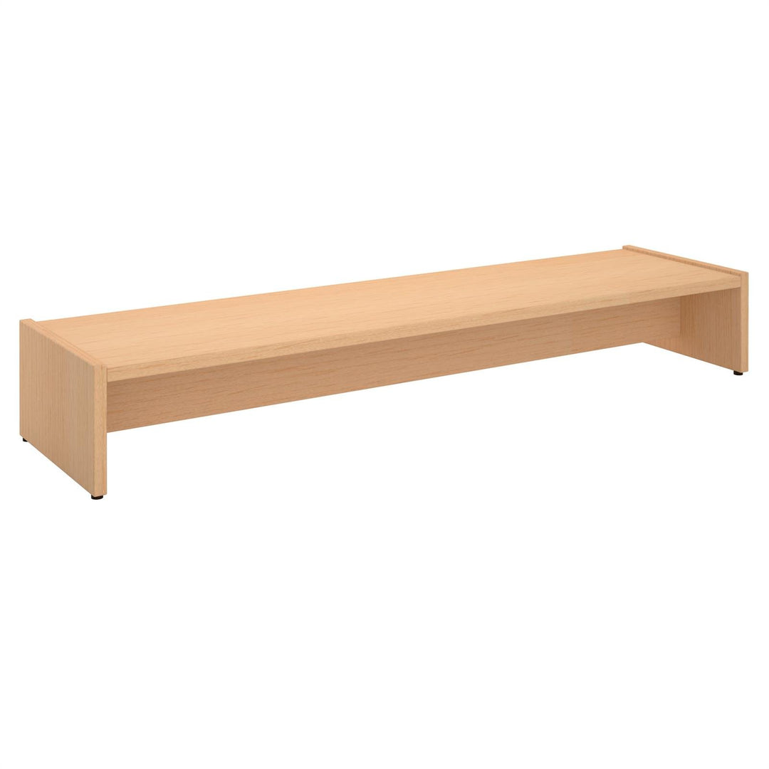 CARO-Möbel Monitorständer Zoom, Buche – Bildschirmerhöhung 100cm für 2 Monitore, ergonomischer Schre