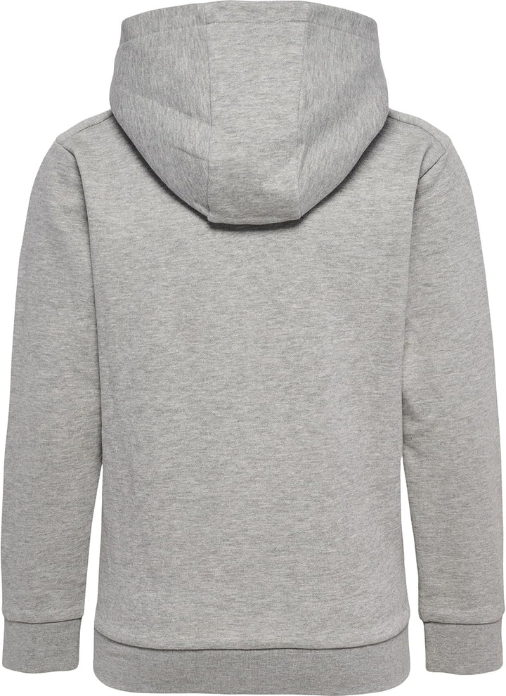 hummel Uni_Kids Hmloffgrid Hoodie Kids Hooded Sweatshirt 128 Grey Melange/Forged Iron, 128 Grey Mela