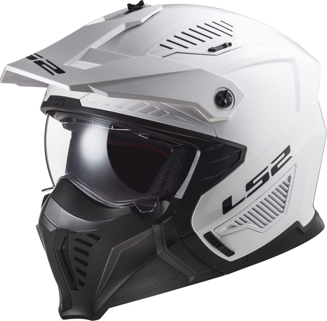 LS2, Jet modularhelme motorrad DRIFTER solid white 2206, L