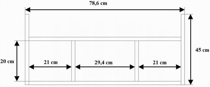 KUBUTKU Wandregal 45x78x18 Hängeregal Mordern Design Schweberegal für Wohnzimmer Schlafzimmer Büro u