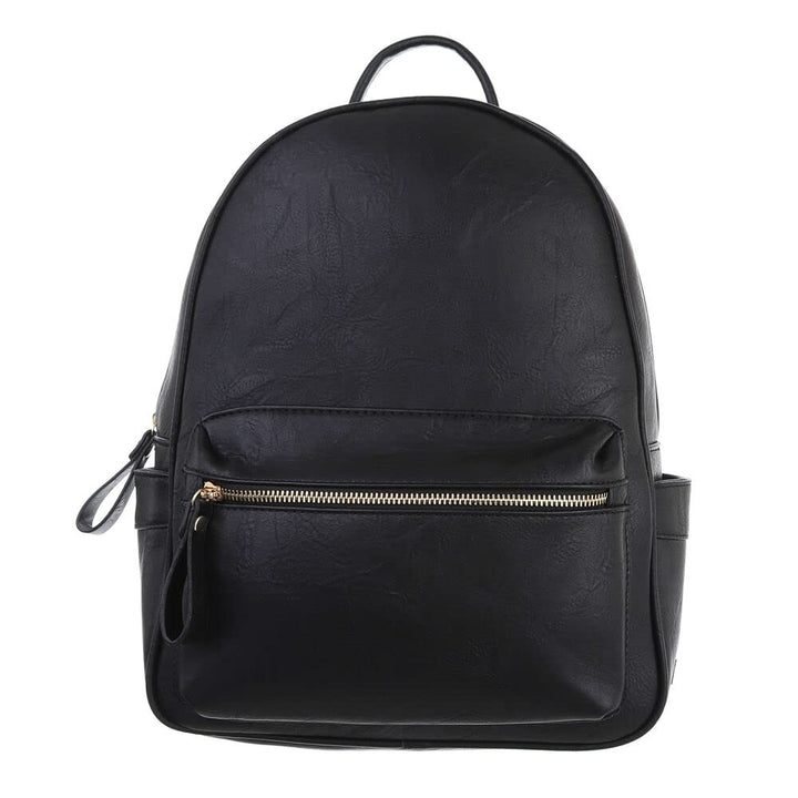 Ital Design KLEINE DAMEN RUCKSACK KUNSTLEDER USED OPTIK FREIZEITTASCHE Einheitsgrösse Schwarz, Einhe
