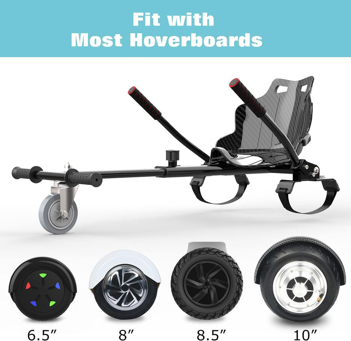 Hoverboard-Sitz für Hoverboards mit Verstellbarem Rahmen | Passend für 6,5", 8", 8,5" und 10" Hoverb
