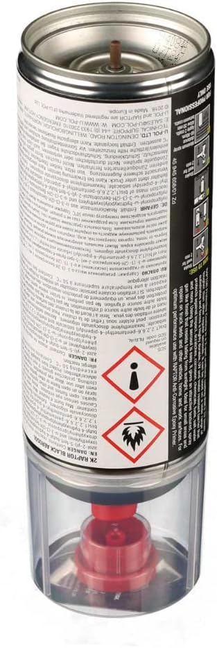 RAPTOR 2K Lack Spraydose Schwarz 400ml I Einfache Anwendung, Langlebige Schützende und Kratzfeste Be