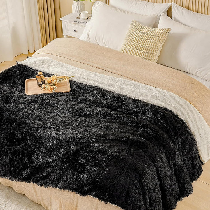 EMME Faux Kuscheldecke Flauschig, Felldecke, Pelz Wolldecke, Wohndecke, Super Weich, Plüschig, Dicke