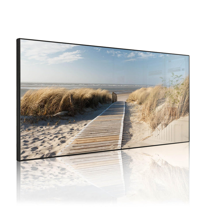 banjado Magnettafel schwarz 78 x 37cm / Magnetwand Metall/Magnetpinnwand als Memoboard/Pinnwand Magn