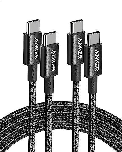 Anker USB C Kabel (2 Stück, 1,8m, PD 3.0) USB-C Kfz-Ladegerät (30W, 2-Port, Typ-C Kfz-Netzteil)