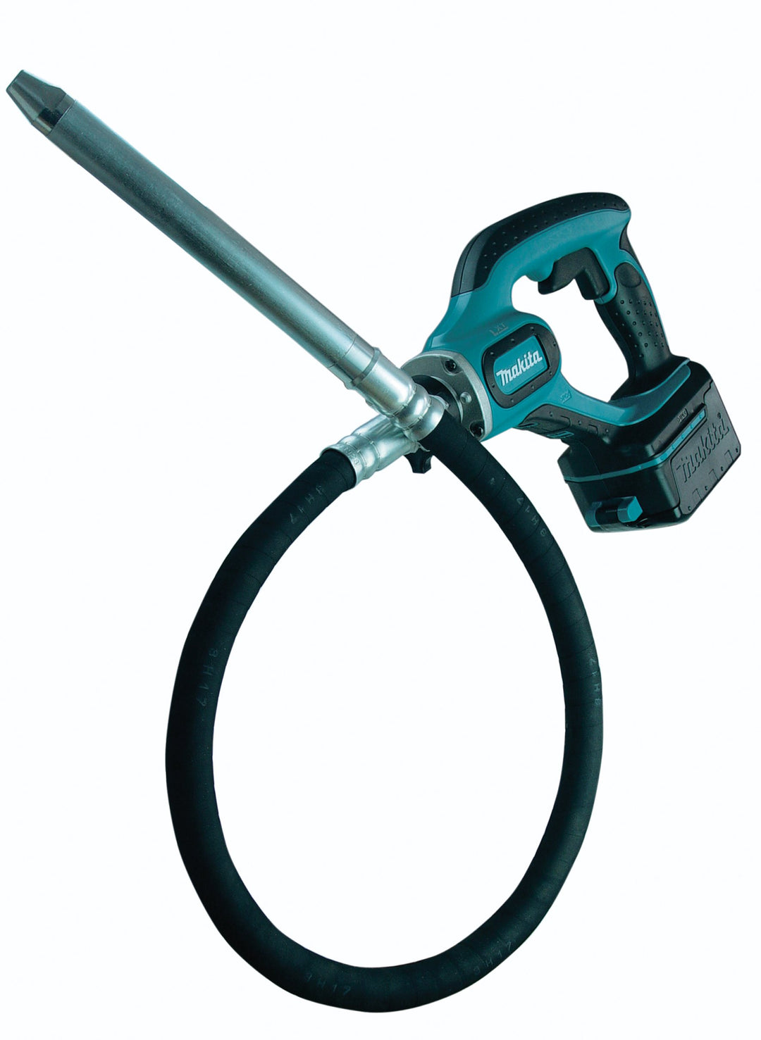 Makita Akku-Betonverdichter (18 V / 5,0 Ah, 2 Akkus) und Ladegerät im Transportkoffer, DVR450RTE