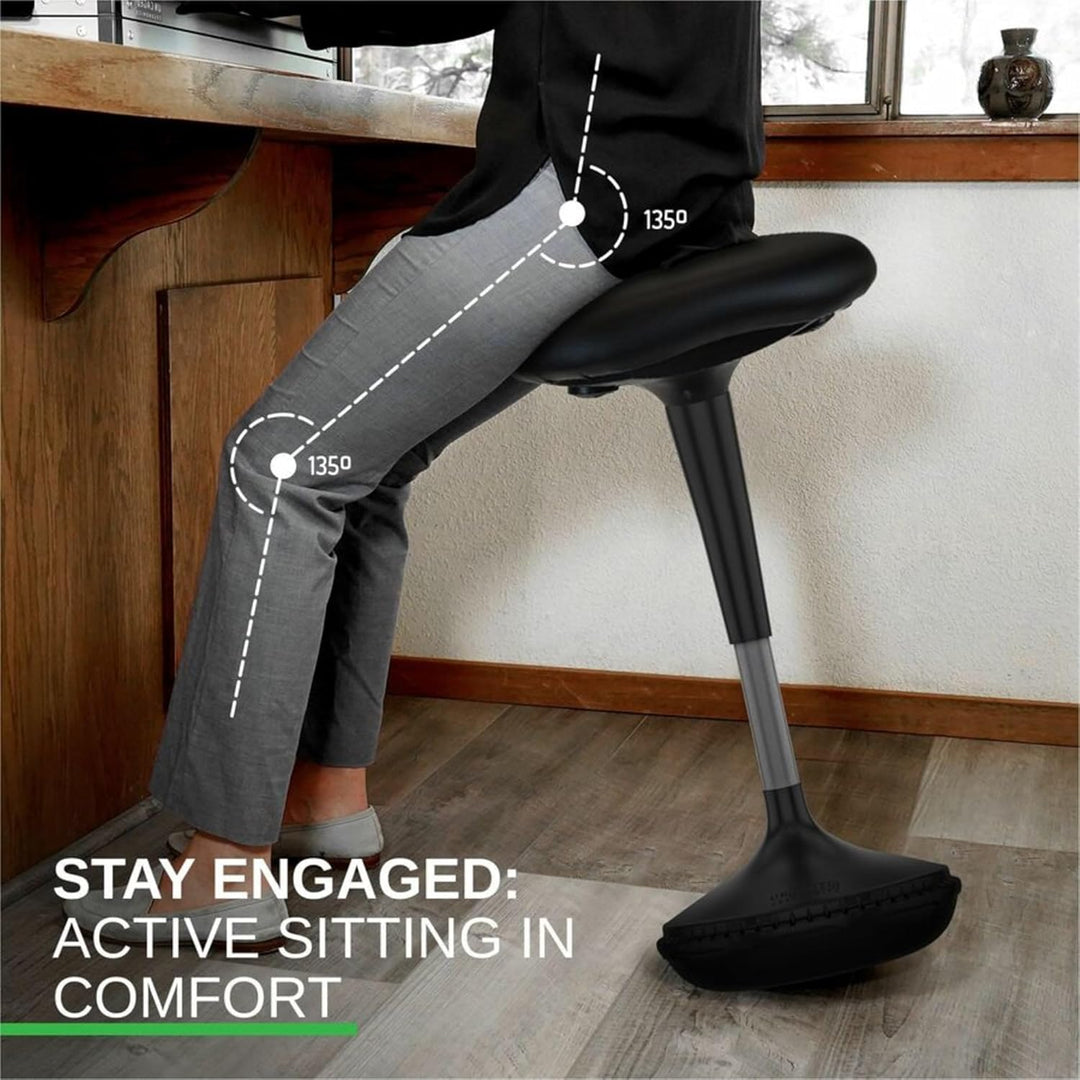 WOBBLE Hocker Stehtisch Schreibtisch Balance Stuhl für aktives Sitzen. Hoher ergonomischer Sitzständ