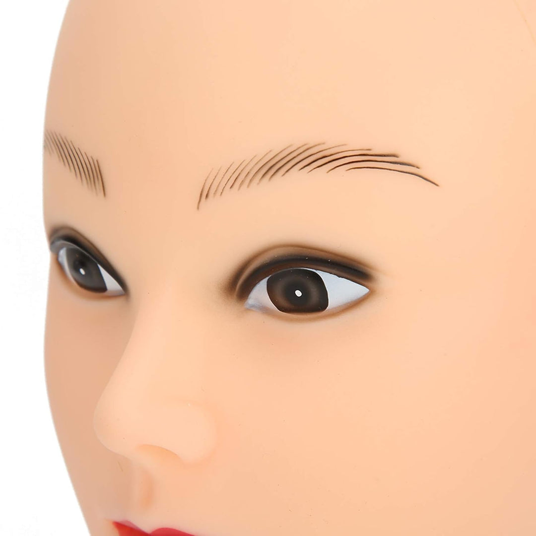 Schaufensterpuppenkopf, Puppenkopf, Silikon-Schaufensterpuppenkopf, Make-up-Training, Glatze, Schauf