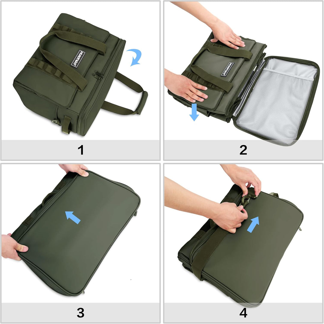 Hulongo Kühltasche Gross Lunchtasche Faltbar Thermotasche Wasserdicht Picknicktasche Isoliertasche C