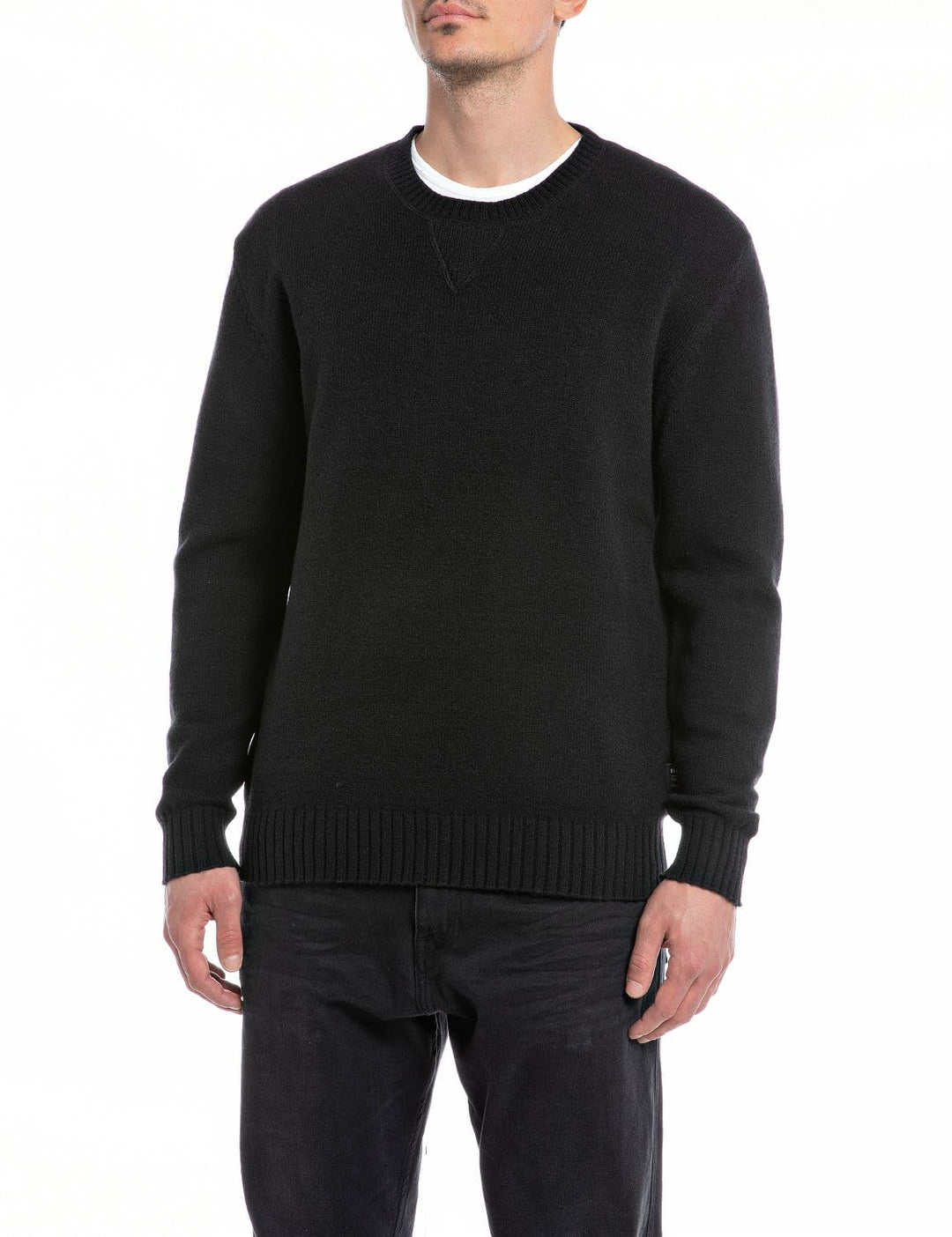 Replay Herren Pullover M 098 Black, M 098 Black