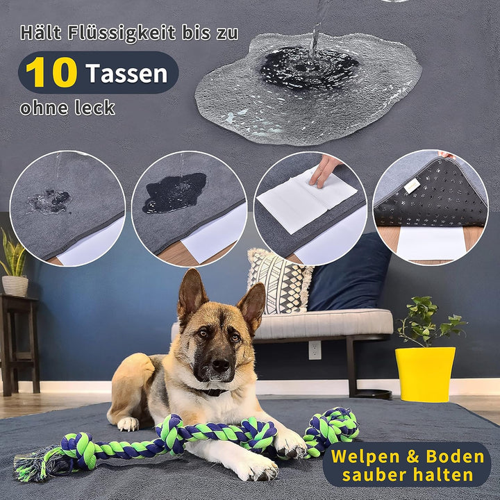 1er Welpenunterlage Waschbar Puppy Training Pads,182*182cm Schnell Absorbierend Haustier Hygieneunte