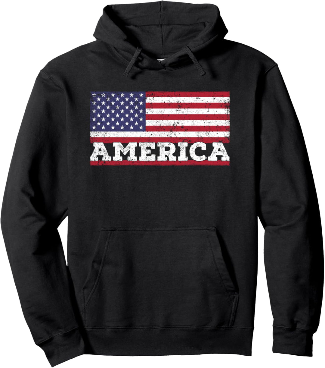 USA Flagge Amerika Patriotische Amerikaner Pullover Hoodie