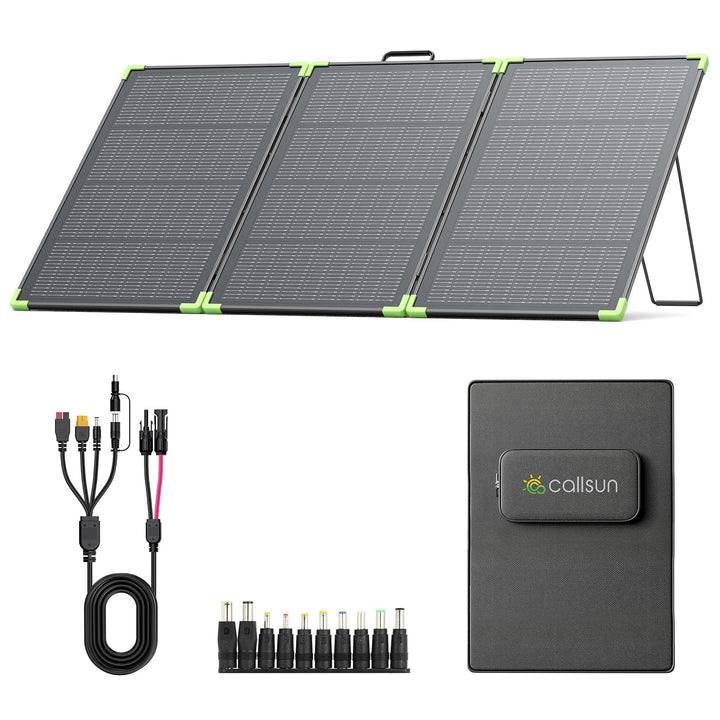 N-Type 16BB 200W Tragbares Bifazial Solarpanel,Callsun Faltbare Monokristallines Solarpanel für Trag