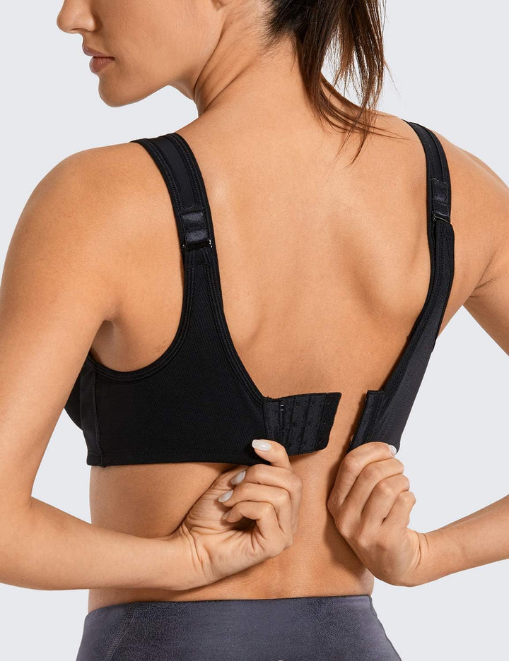 SYROKAN Damen Starker Halt Sports BH Grosse Brüste mit Bügel für Grosse Grössen | mit Bügel, Grosse