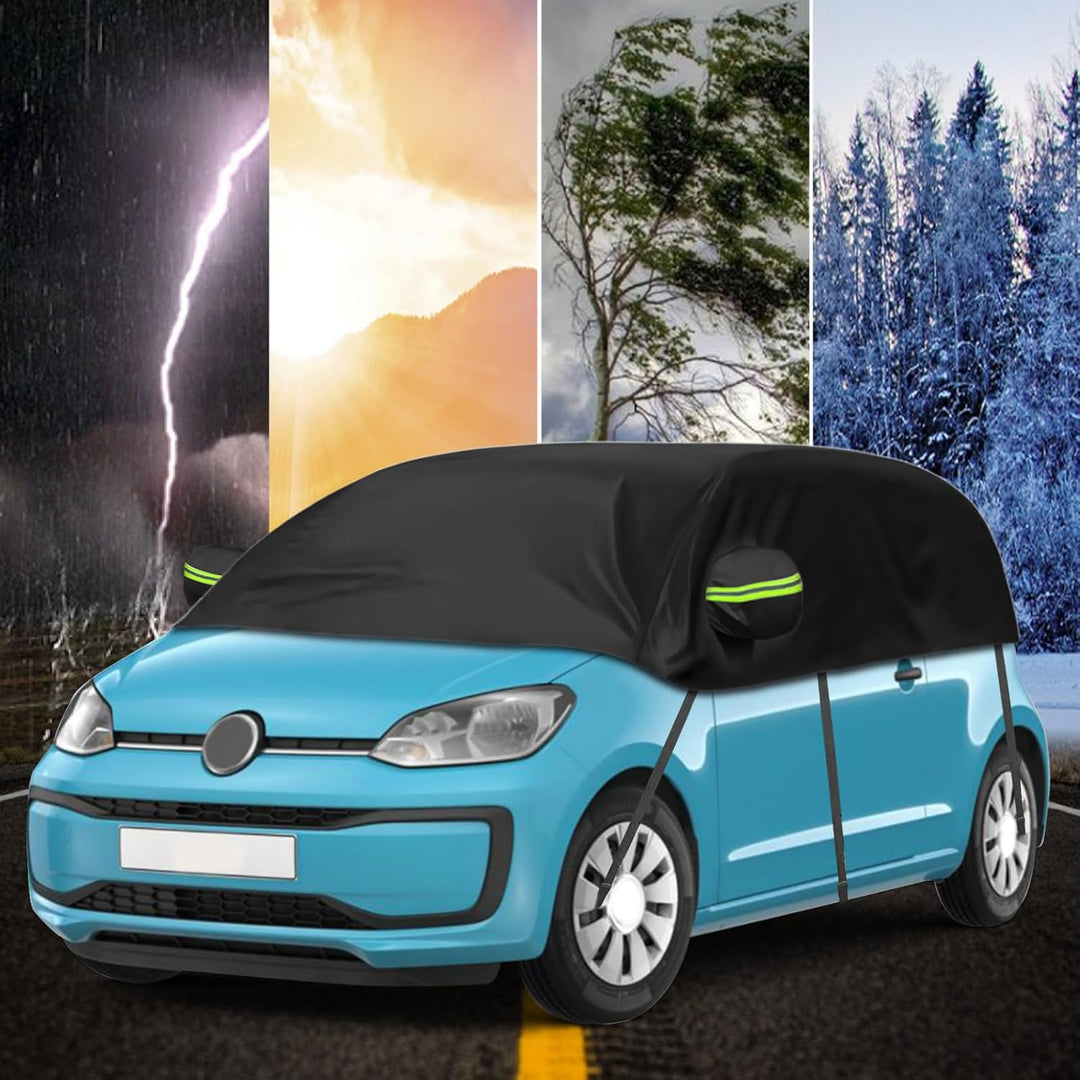 Autoabdeckung Wasserdicht Ersatz für VW UP/SEAT MII//Skoda Citigo 2011-2024, Halbgarage, Autohülle A