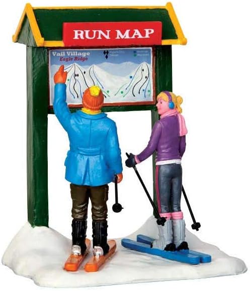 Lemax - What's Next? - Ski Karte lesen - Zübehör für die eigene kleine Weihnachtswelt