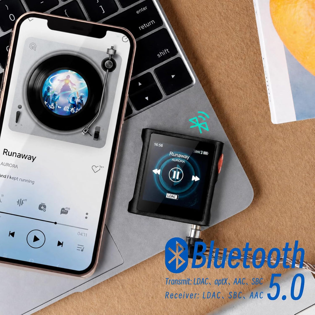 SHANLING M0 Pura Mini Tragbarer Hi-Fi-Musikplayer,1.54 inch Touchscreen,Bluetooth 5.0,DAC CS43131,3,