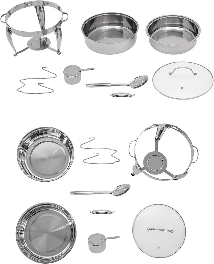 Chafing Dish Professioneller Speisenwärmer, rund, Catering, Buffets, Besteck, professionell, Edelsta