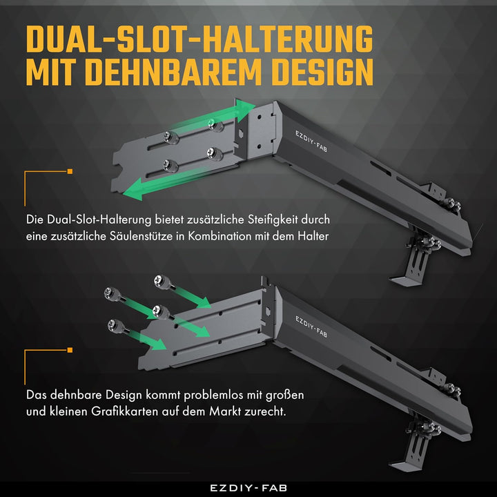 EZDIY-FAB GPU-Halterung Grafikkarte GPU-Unterstützung Videokartenhalterung Halterung,Schanzbare Stru