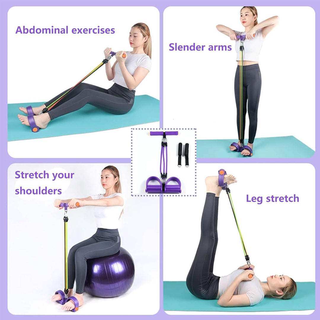 Bauchtrainer Bodybuilding Expander Bauchtrainer Multifunktionstrainer Sit-Up Trainingsgeräte Elastis