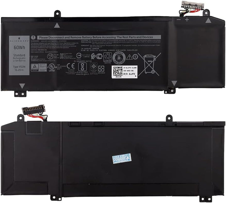 SwarKing Ersatz Akku Kompatibel mit 1F22N Dell G7 7590 7790 Alienware M15 M17 Series Notebook