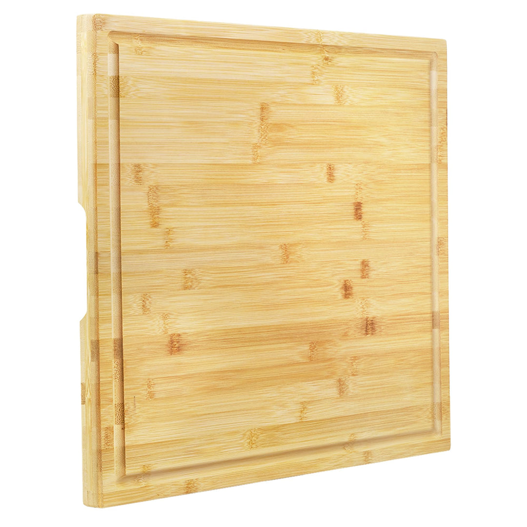 Utoplike Extra XL grosses Schneidebrett, Bambus-Schneidebretter aus Holz für Küche, Big Butcher Bloc