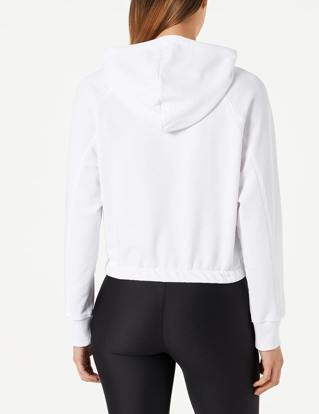 FILA Damen Sarena Cropped Kapuzenpullover S Bright White, S Bright White